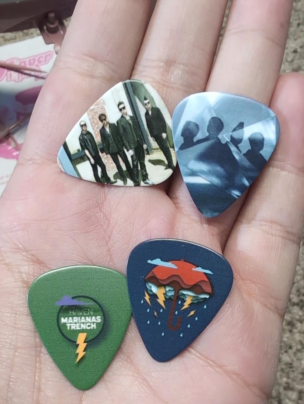 Marianas Trench Band Guitar Picks - Multi-Color Set